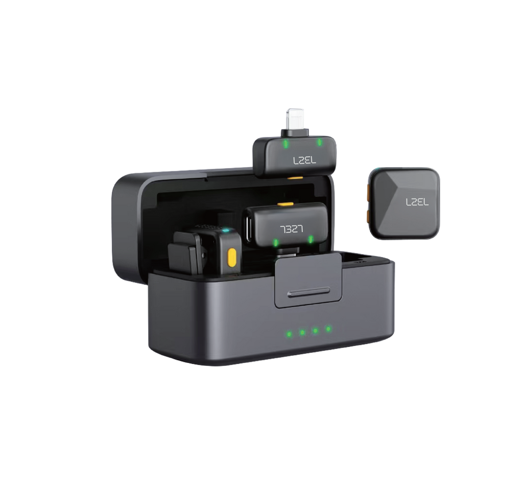 LZEL 2.4 GHz Wireless Microphone â€“ Portable, Clear Audio, Noise Reduction, Mono/Stereo