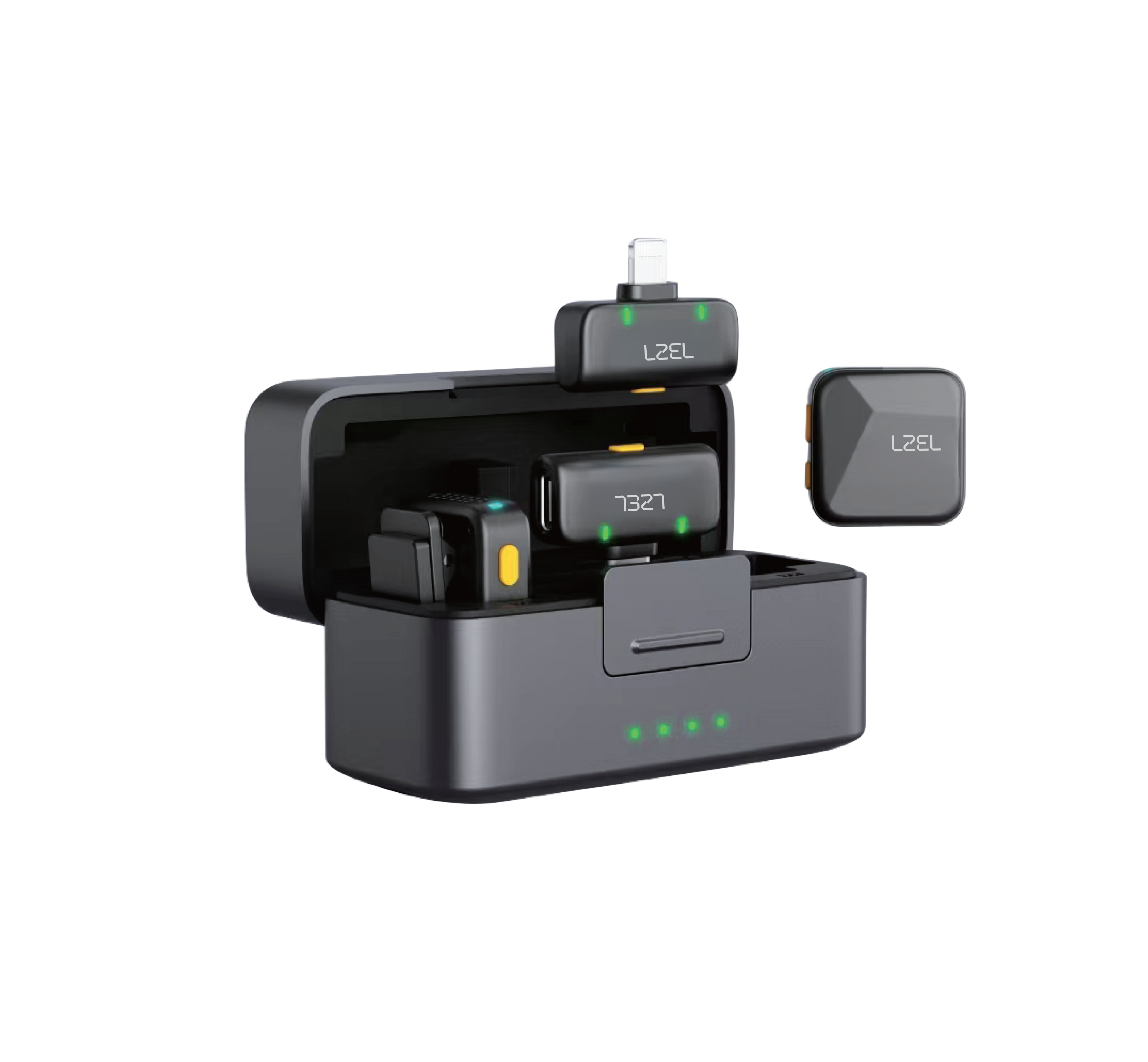 LZEL 2.4 GHz Wireless Microphone â€“ Portable, Clear Audio, Noise Reduction, Mono/Stereo