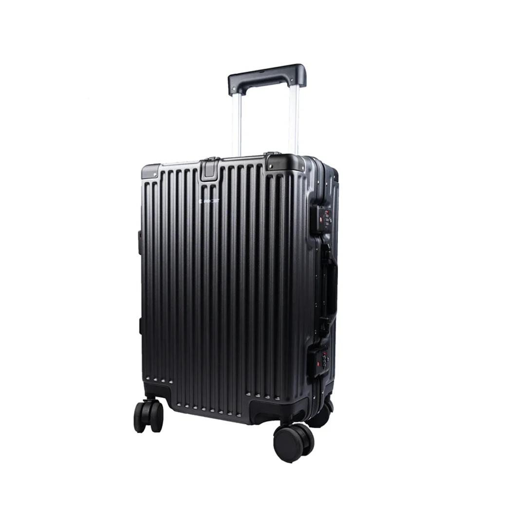 90 Percent 4 Wheels ABS Aluminum Frame 24 Inch Suitcase | Dark Gray
