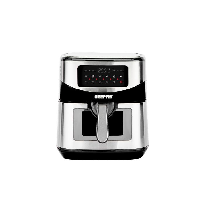 Geepas Digital Air Fryer | 9.2L Capacity, Vortex Air Frying Technology, Oil-Free Cooking, LED Touchscreen, 9 Preset Modes, 1â€“60 Min Timer