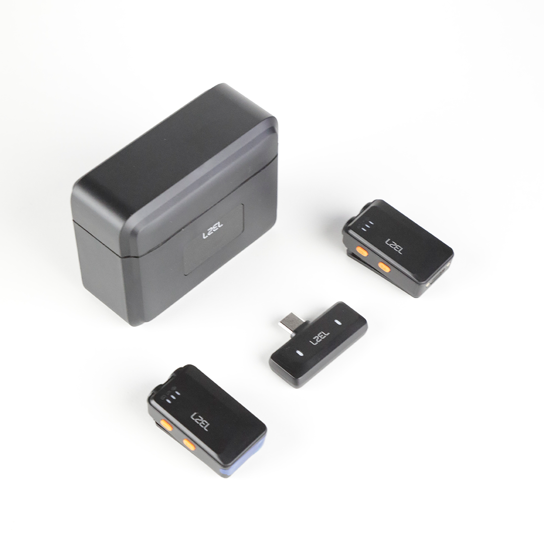 LZEL 2.4 GHz Wireless Microphone â Portable, AI Noise Reduction, 48 kHz High-Fidelity Audio