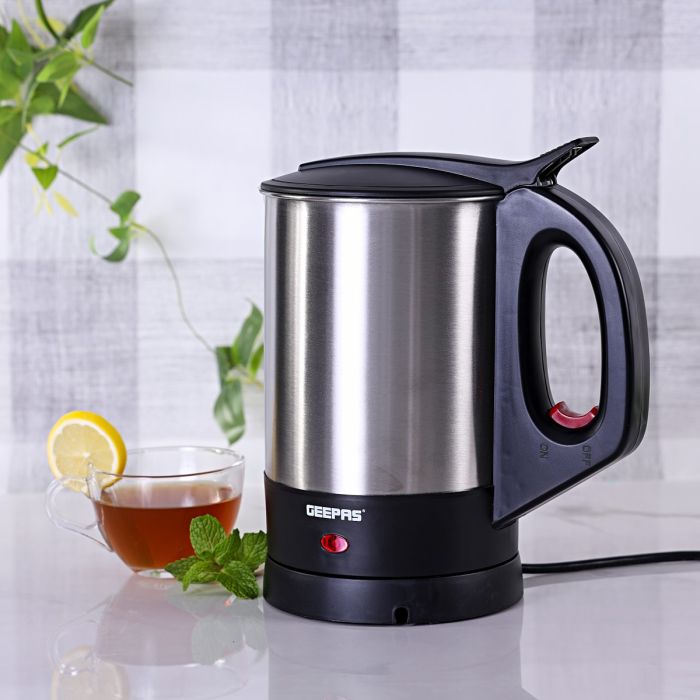 Geepas Stainless Steel Electric Kettle | 1.8L Large Capacity | Fast Boiling | Durable Body | Automatic Cut-Off Safety Feature | Easy to Use Design