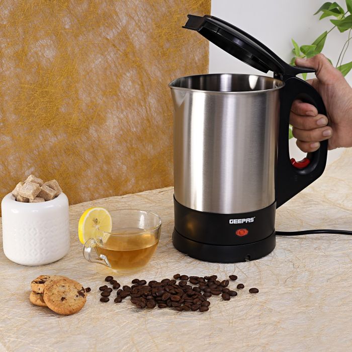 Geepas Stainless Steel Electric Kettle | 1.8L Large Capacity | Fast Boiling | Durable Body | Automatic Cut-Off Safety Feature | Easy to Use Design