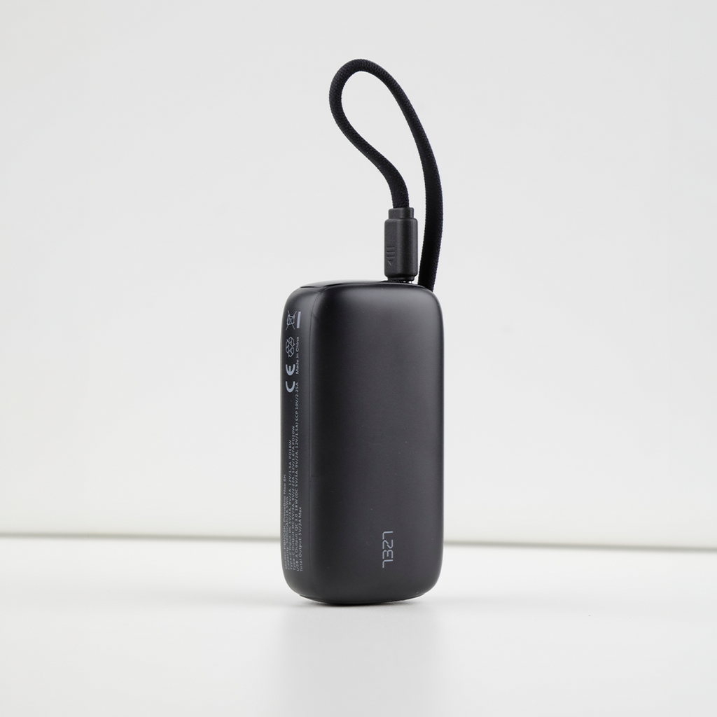 LZEL PrimeBrio Neo 5K Mini Power Bank 22.5W – 5000mAh, Detachable Type-C Cable