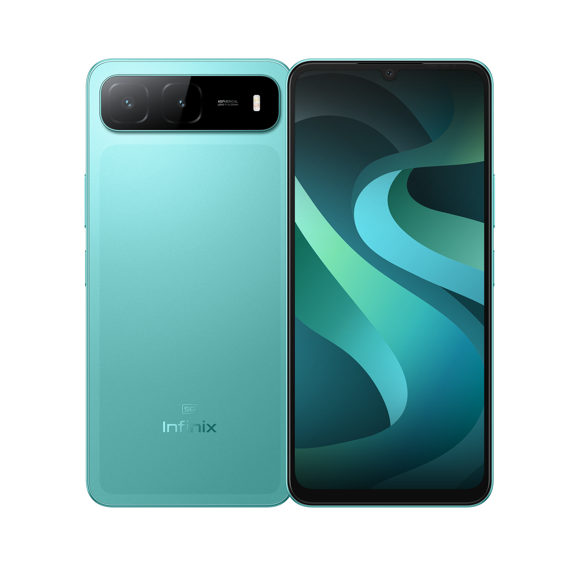 Infinix Hot 60i 5G - 6.75" 120Hz Smooth Display - 128GB Storage, 4GB RAM  4GB Extended - 6000mAh Battery - 50MP Camera - IP64 | Monsoon Green