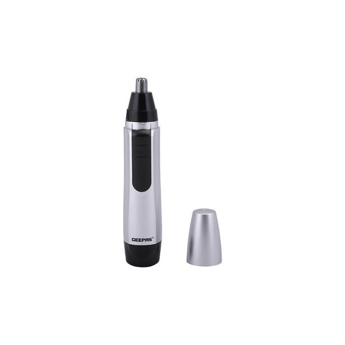 Geepas Rechargeable Shaver – Wet & Dry, Dual Floating Blades, Nose & Sideburn Trimmer, LED, Portable