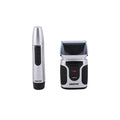 Geepas Rechargeable Shaver – Wet & Dry, Dual Floating Blades, Nose & Sideburn Trimmer, LED, Portable