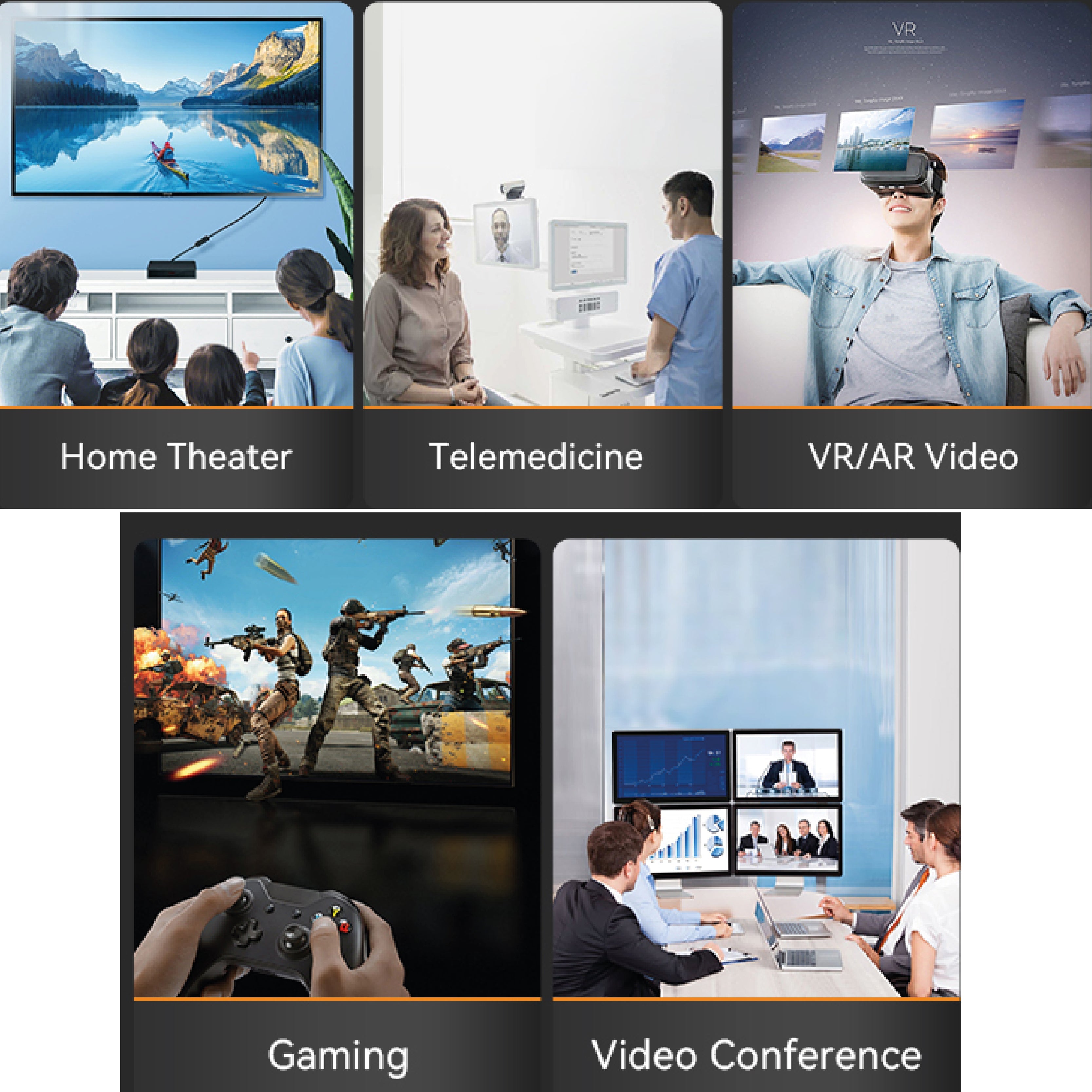 LZEL Celeris Power Stream Fabric Braided HDMI to HDMI Cable 2m | Black