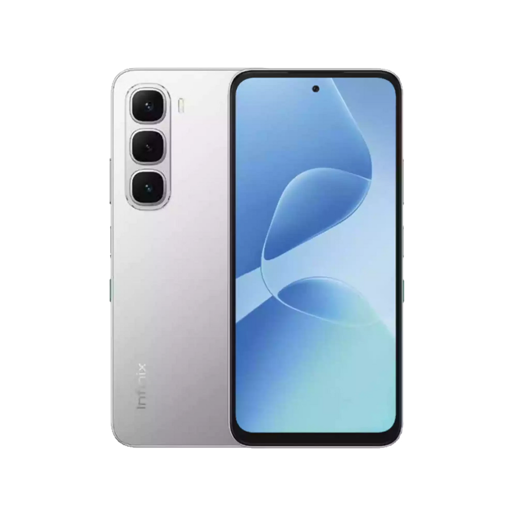 Infinix Hot 60i 4G – 128GB / 4+4GB RAM - Battery 5160mAh + Bundle Offer | Silver