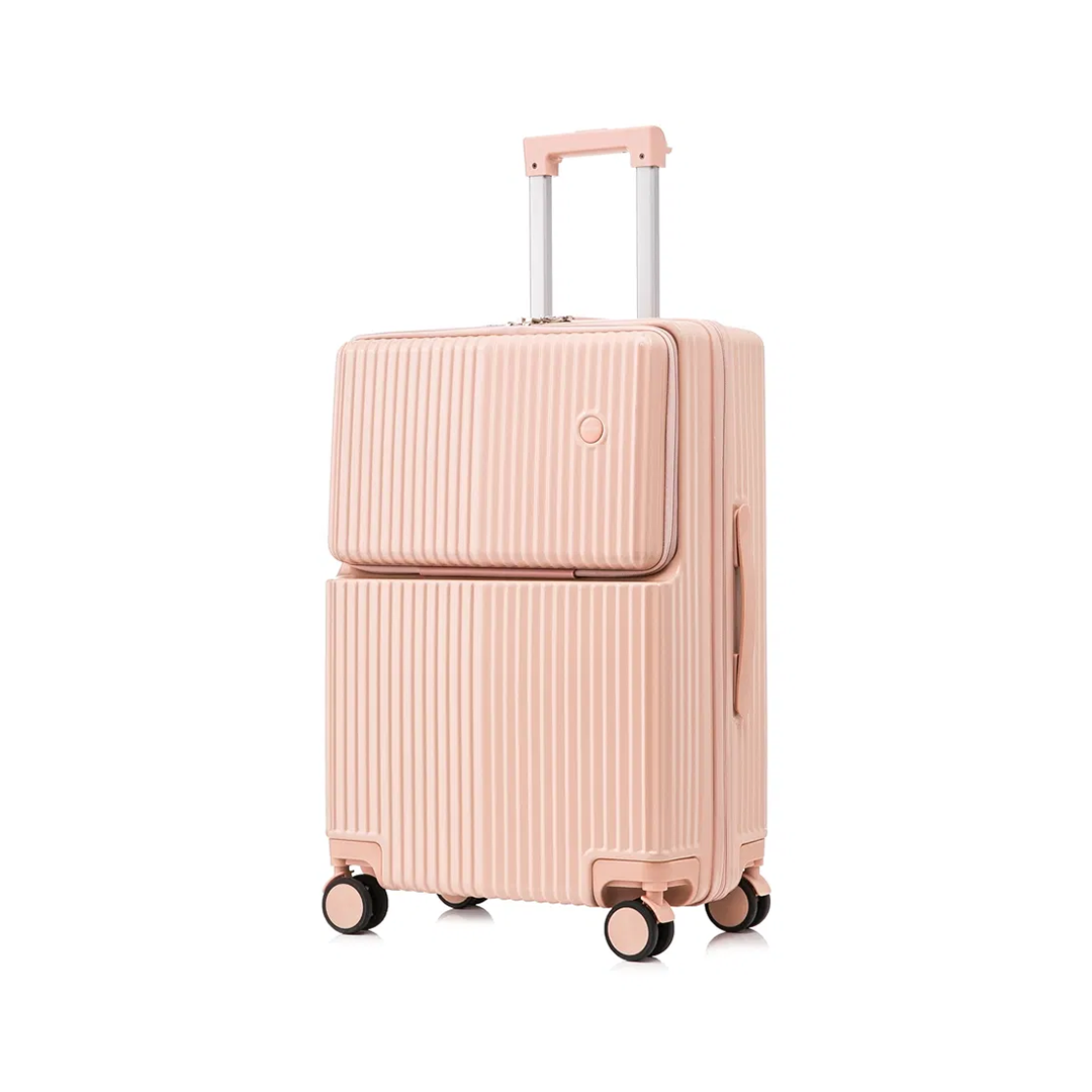 90 Percent 4 Wheels Abs Aluminum Frame 20 Inch Suitcase | Pink