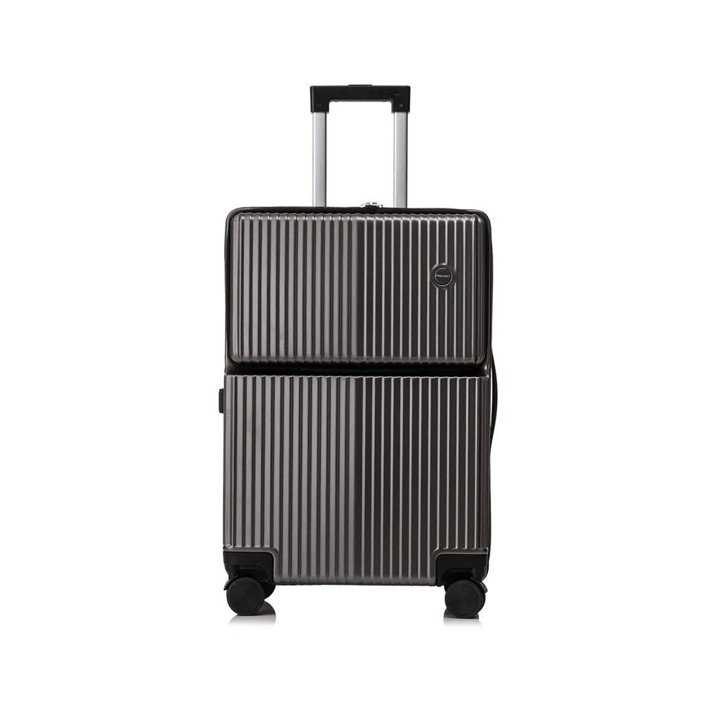 90 Percent 4 Wheels Abs Aluminum Frame 20 Inch Suitcase | Black