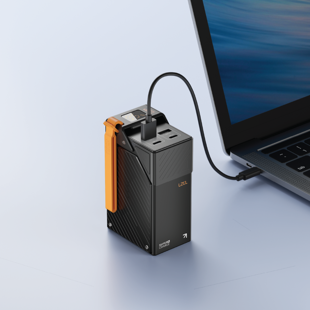 LZEL ZenoFlex UltraCore 30 30000mAh PD Fast Charging Power Bank â€“ 65W Output / 65W Input | Black