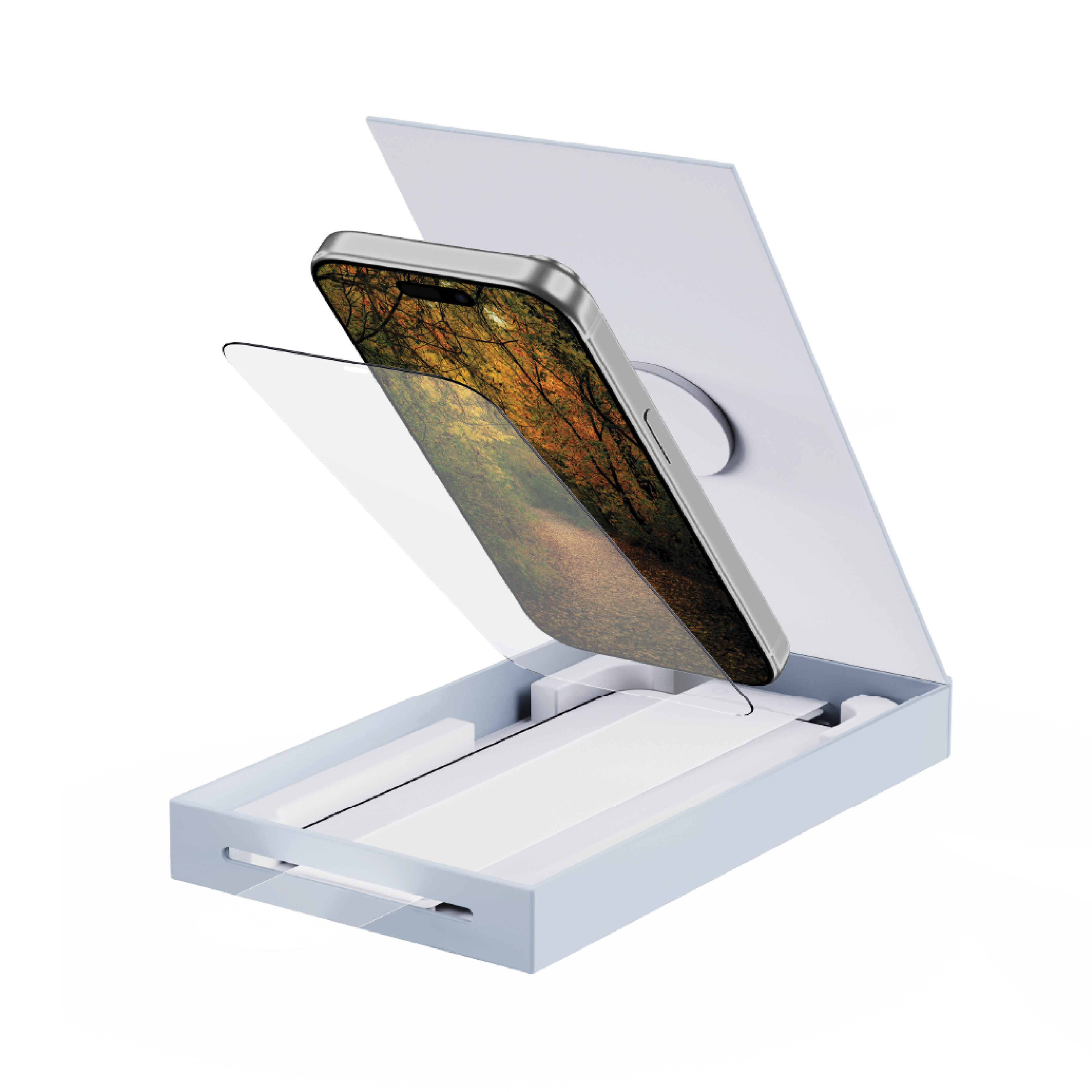 aslitec Glass Screen For IPhone 15 Pro Max Clear  With Applicator