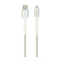 LZEL Celeris Power Volt Fabric Braided USB-A to Lightning Cable 1.2m | White