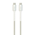 LZEL Celeris Power N Fabric Braided 60w USB-C to USB-C Cable 1.2m | White
