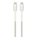 LZEL Celeris Power N Fabric Braided 240w USB-C to USB-C Gen 3 Cable 1.2m | White