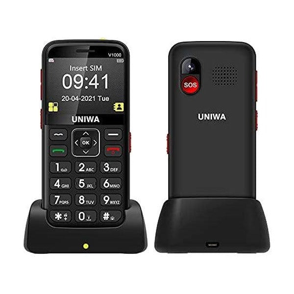 UNIWA V1000 4G Big Buttons Keypad Phone | Black