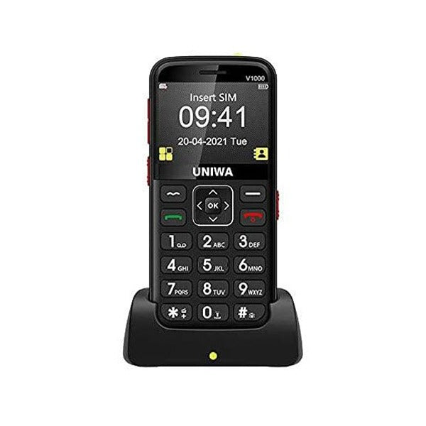 UNIWA V1000 4G Big Buttons Keypad Phone | Black