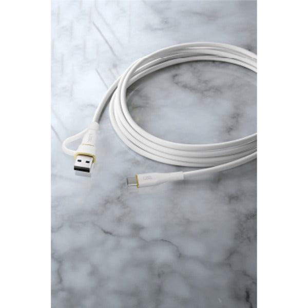 LZEL Celeris PowerDuo â€“ 2-in-1 USB-C to USB-C 100W Silicone Cable (3m) Built-in USB-A connector