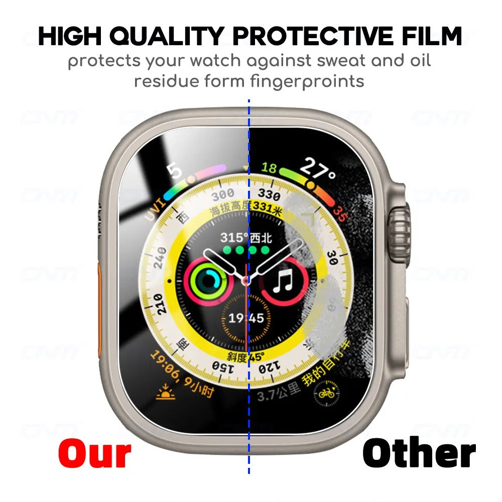 LZEL Zentrix Shield Titanium Edge Screen Protector For 49mm Watch | Transparent