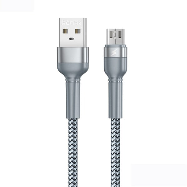 Remax Aluminum Alloy Braided USB-A To Micro Cable | Silver