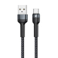 Remax Aluminum Alloy Braided USB-A To USB-C Cable | Black