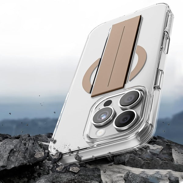 Asli Global iPhone 15 Pro Max Silicone Grip & MagSafe Case | Dark Gold