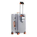 Trolly ABS Suitcase 4 Wheels 26 Inch | Silver