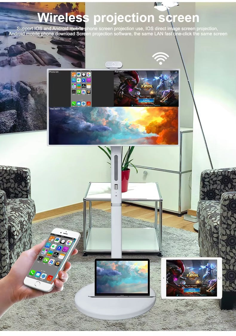 LZEL Smart 32" Android Touch Mobile Monitor with Built-in Stand