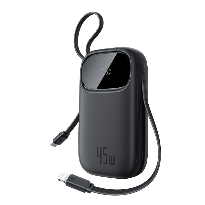 Baseus EnerFill FC31 Qpow 3 Digital Display Power Bank with USB-C Cables 20000mAh 45W | Cosmic Black