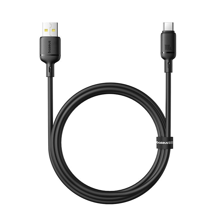Baseus Silky Fast Charging Cable USB-A to USB-C 1m | Cluster Black