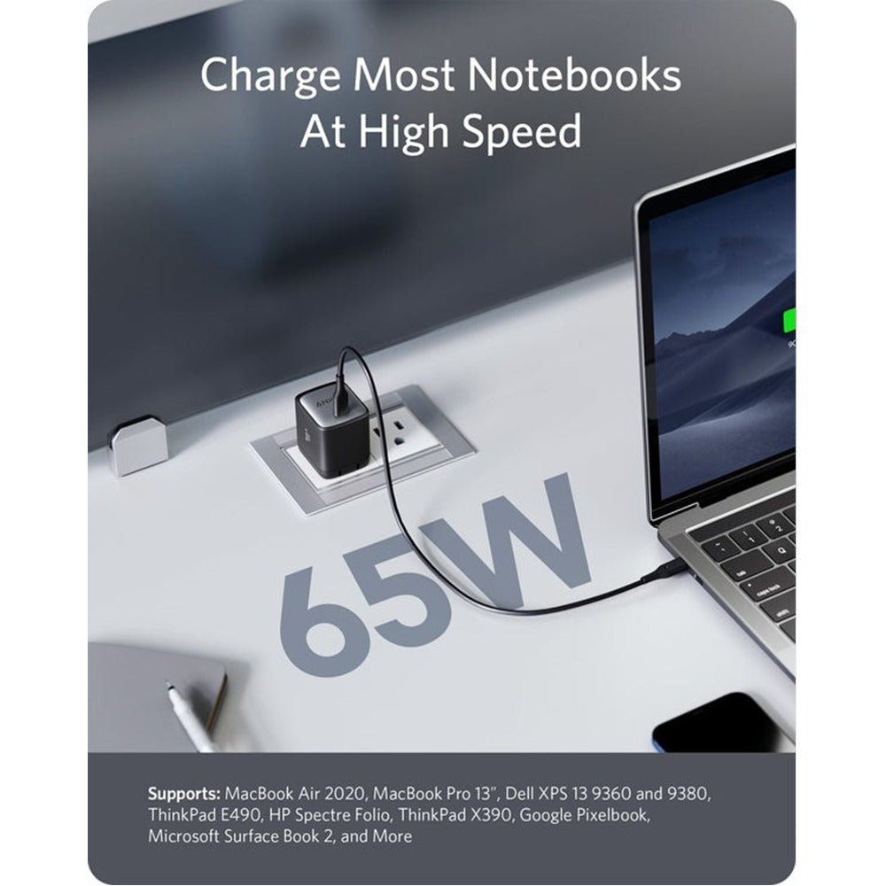 Anker Nano II 65W USB-C Home Charger | Black