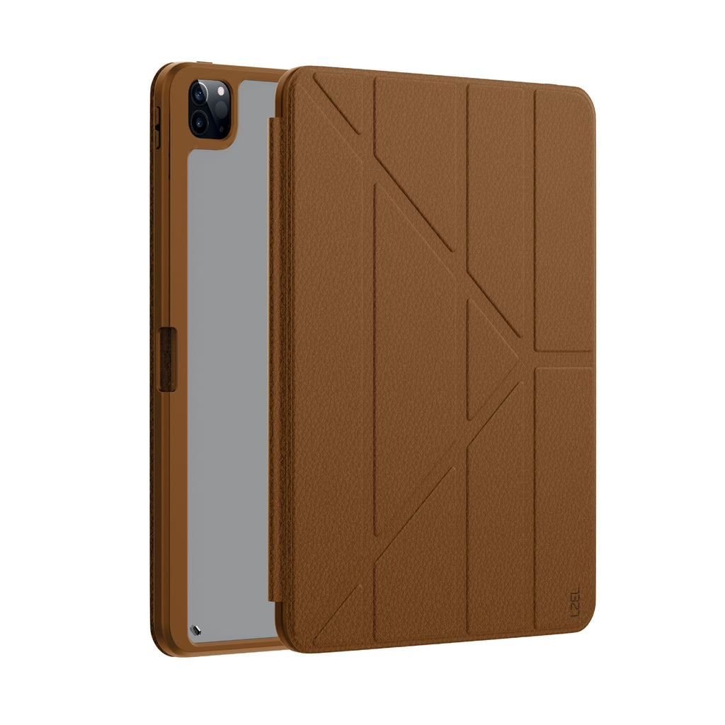 LZEL iPad Pro 11" Leather Smart Imperium Folio Series Case | Brown
