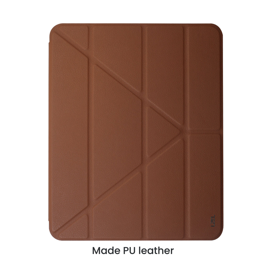 LZEL iPad Pro 11" Leather Smart Imperium Folio Series Case | Brown