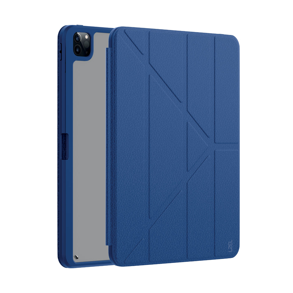 LZEL iPad Pro 13" Leather Smart Imperium Folio Series Case | Blue