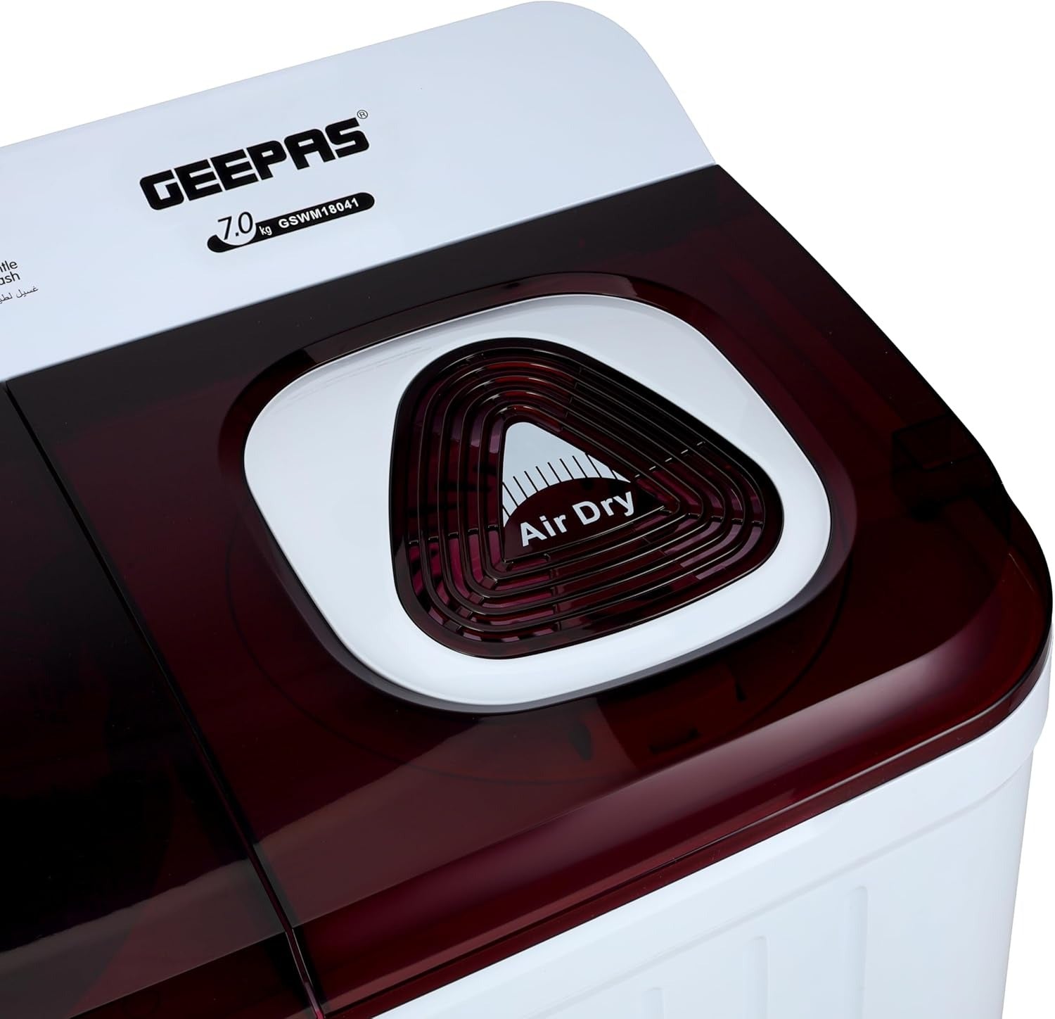 Geepas 7.0 KG Twin Tub Semi-Automatic Washing Machine – Full Knob Control, Top Load