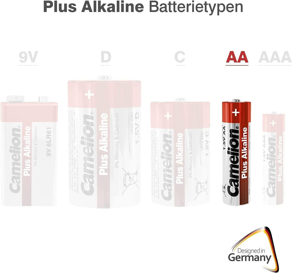 Camelion AA 1.5V Battery 2-Pack Multi Color