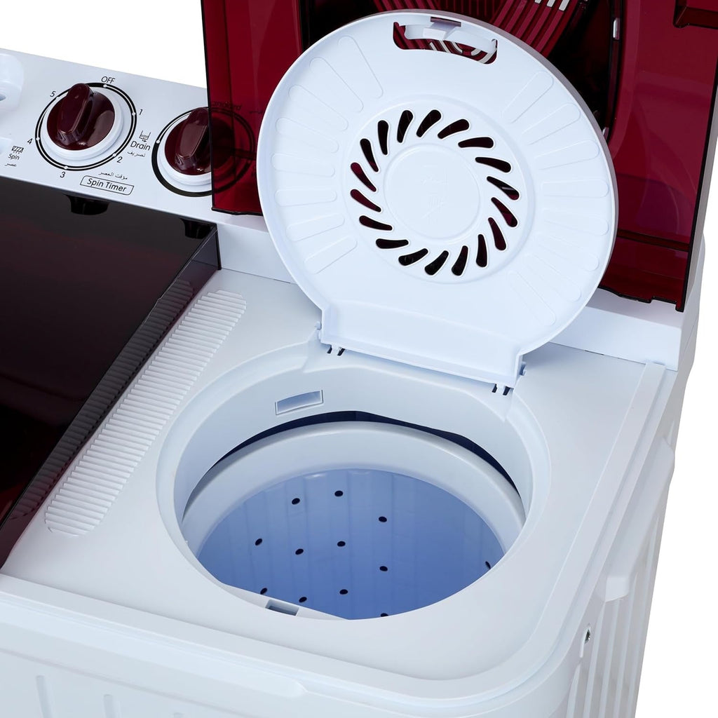 Geepas 7.0 KG Twin Tub Semi-Automatic Washing Machine – Full Knob Control, Top Load