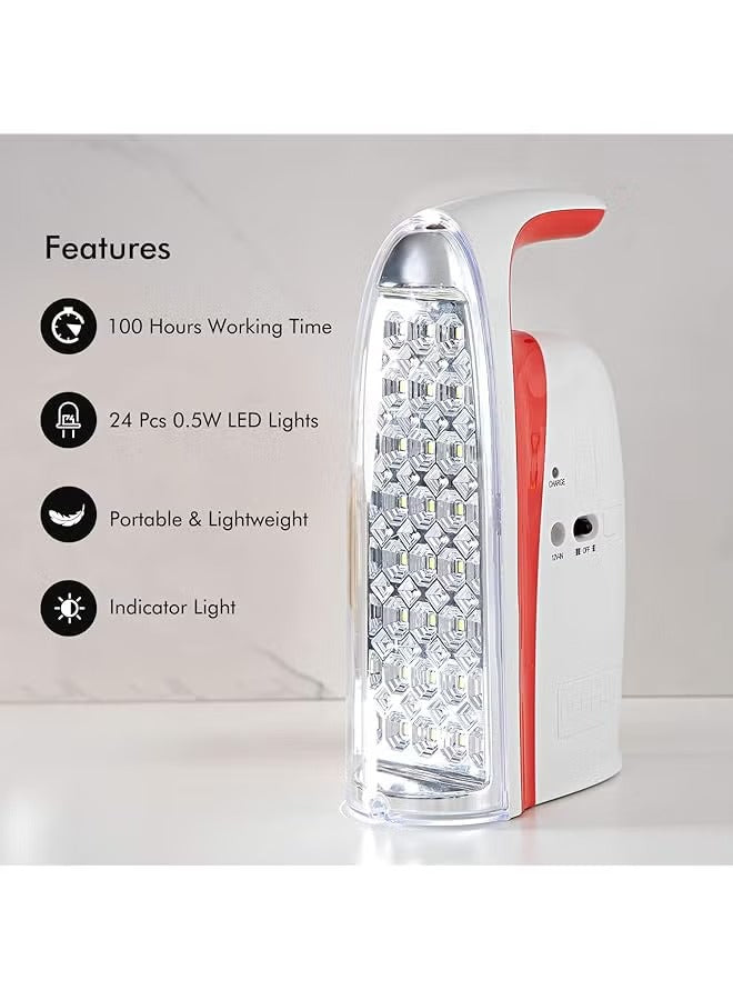 Rechargeable Emergency LED Lantern Assorted Colors