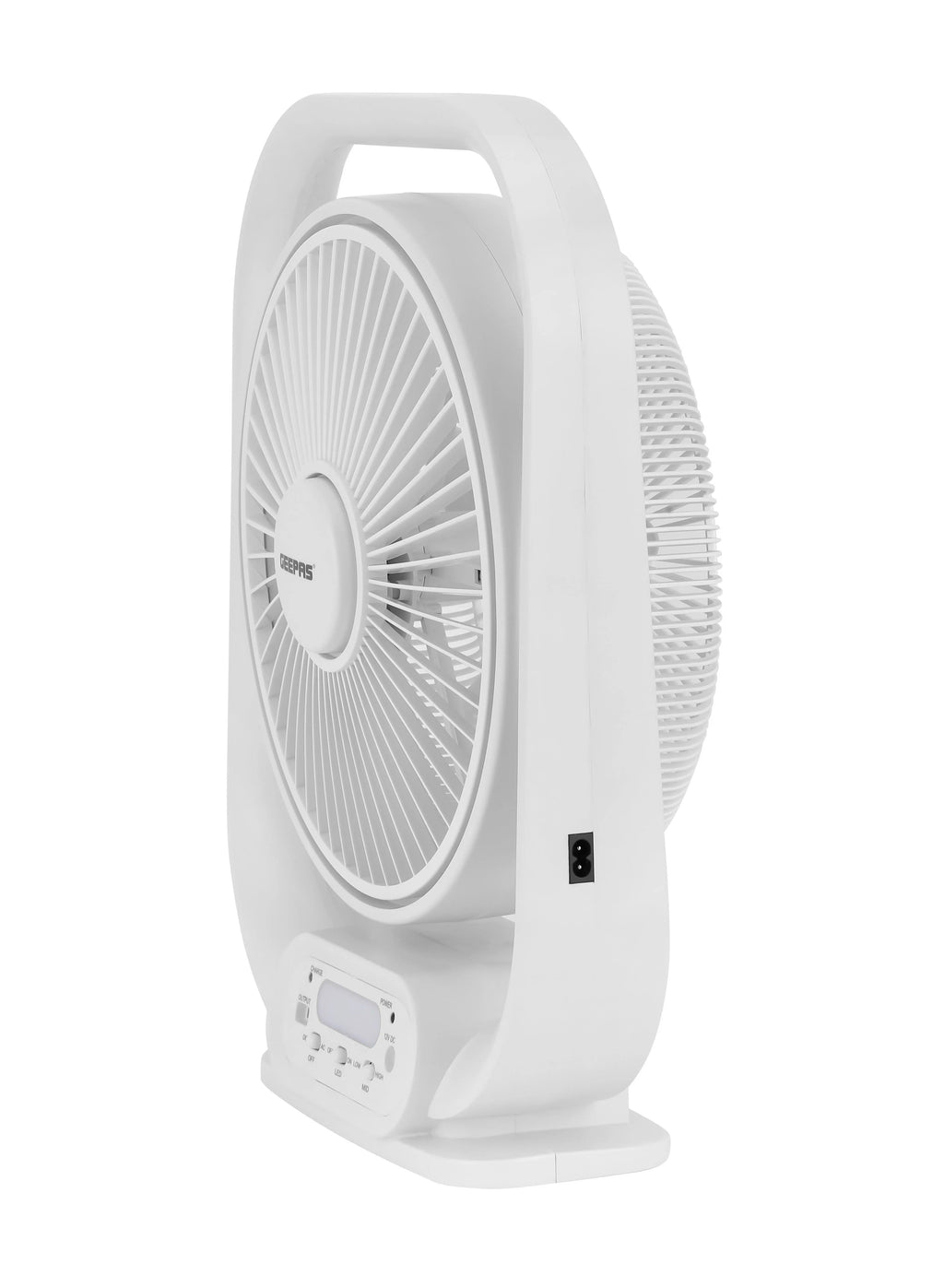 GEEPAS 12-Inch Rechargeable Table Fan with 5 Blades