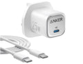 Anker 25W Compact Charger with USB-C Cable | White