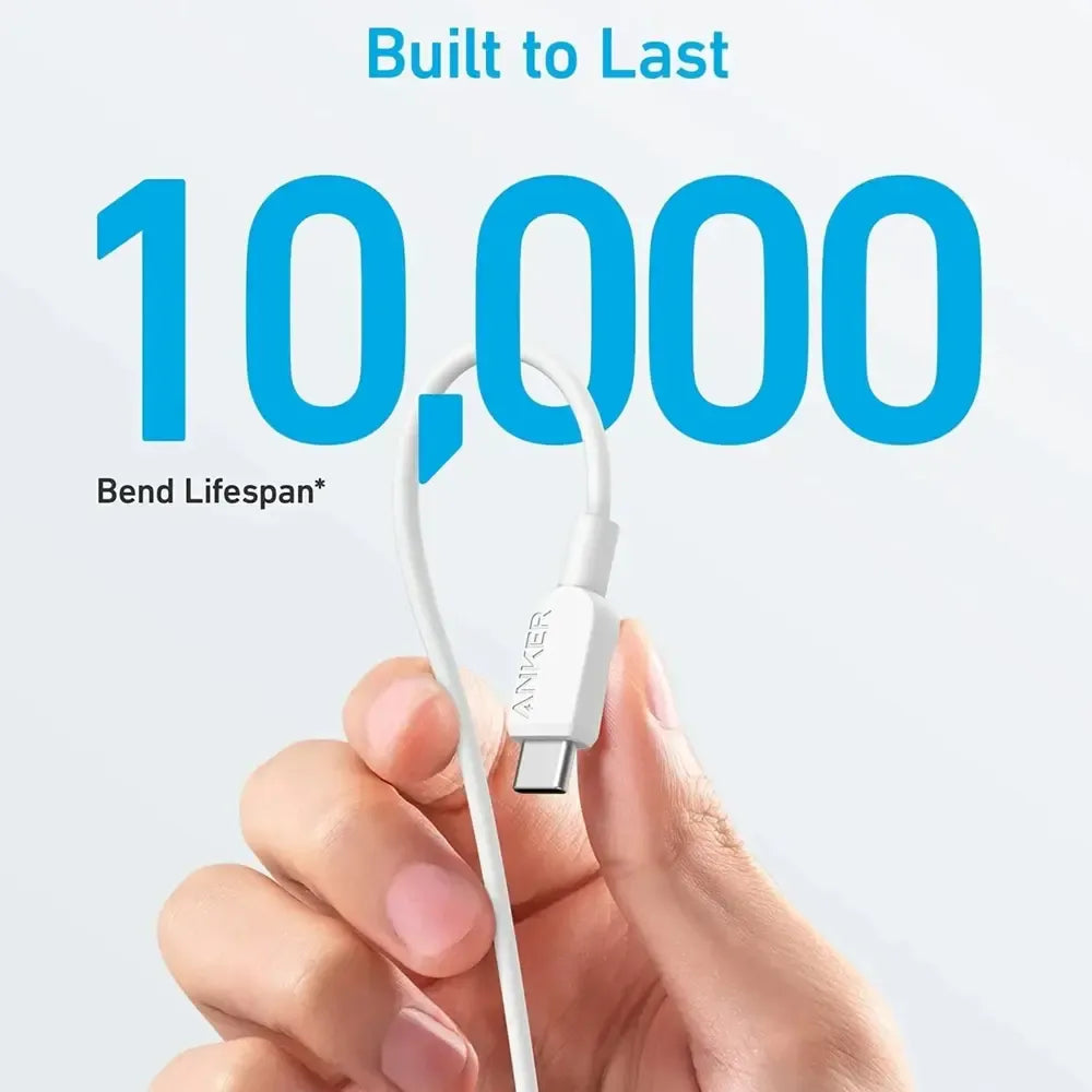 Anker Dual-Port Fast Charger 20W with USB-C Cable | White