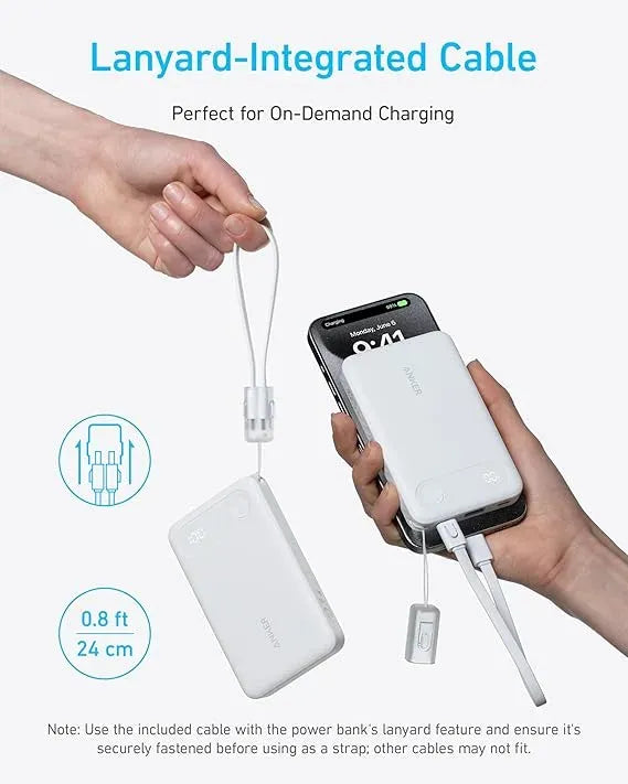 Anker Power Bank 10,000mAh – 22.5W Fast Charging | White