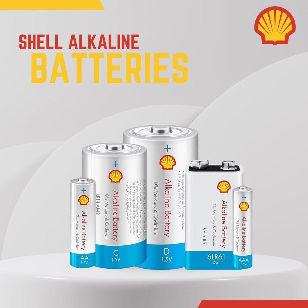 SHELL AA Alkaline Batteries 1.5V – Pack of 4