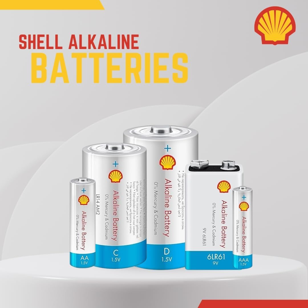 SHELL AA Alkaline Batteries 1.5V – Pack of 4