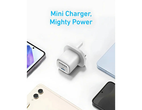 Anker 25W Compact Charger with USB-C Cable | White