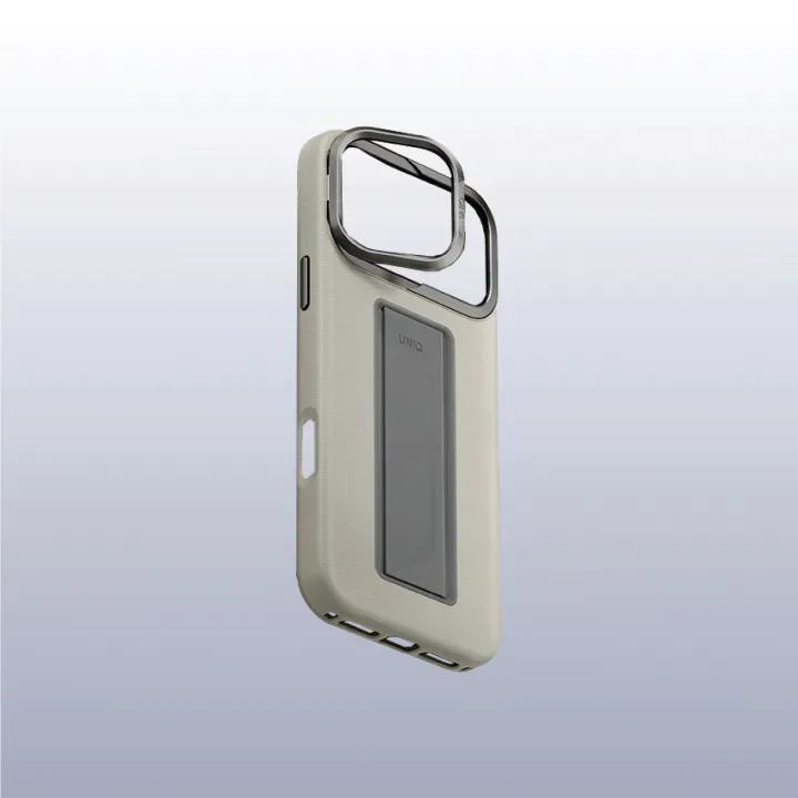 UNIQ Hybrid Heldro Pro MagClick Case with Camera Stand for iPhone 17 Pro max | Caly