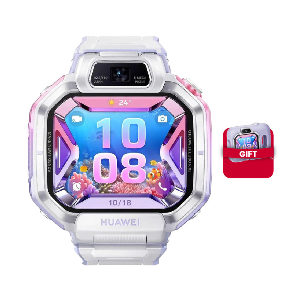 Huawei Watch Kids X1 Pro, 64GB storage, 120-190mm size, 13MP camera + Bundle Offer | Purple