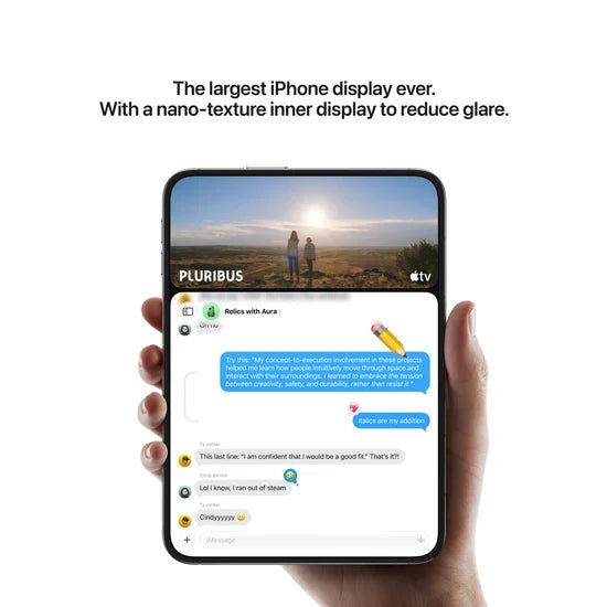 Apple iPhone Duo 5G Phone, A20 Pro chip, 256GB Storage, 7.6-Inch (United Kingdom Version) | Night Sky