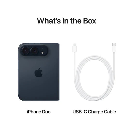 Apple iPhone Duo 5G Phone, A20 Pro chip, 256GB Storage, 7.6-Inch (United Kingdom Version) | Night Sky